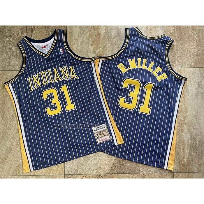 Camiseta Indiana Pacers Reggie R.Miller #31 Mitchell & Ness1994-95 Azul
